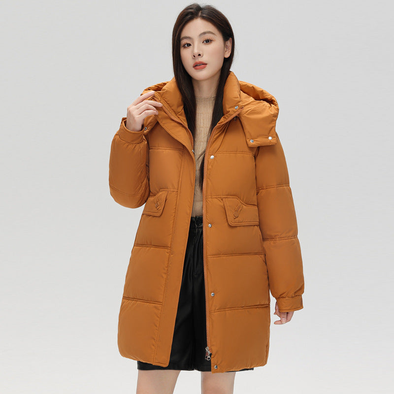 Down Cotton-padded Jacket Fashionable Cotton Coat Hooded