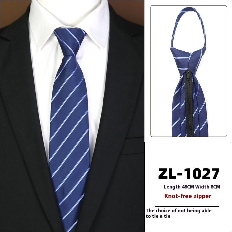 Men's Formal Wear Business Zipper Tie-free