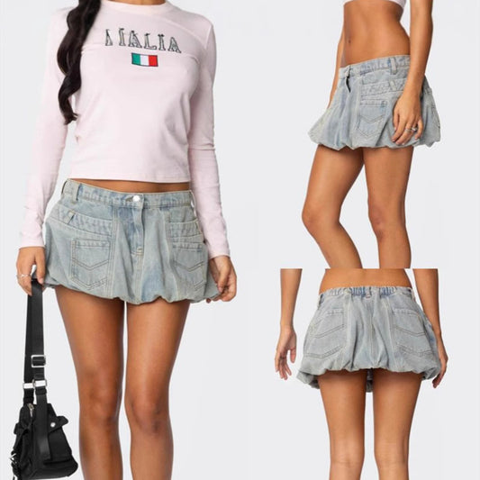 Women's Denim Skirt Niche Retro